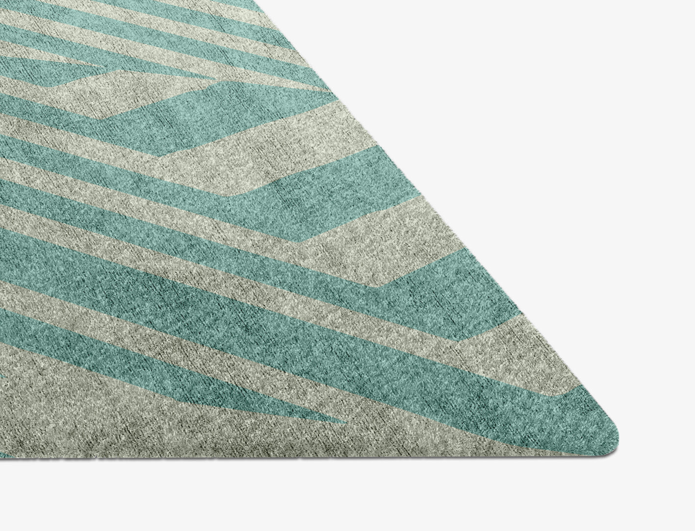 Mark Geometric Diamond Hand Knotted Bamboo Silk Custom Rug by Rug Artisan