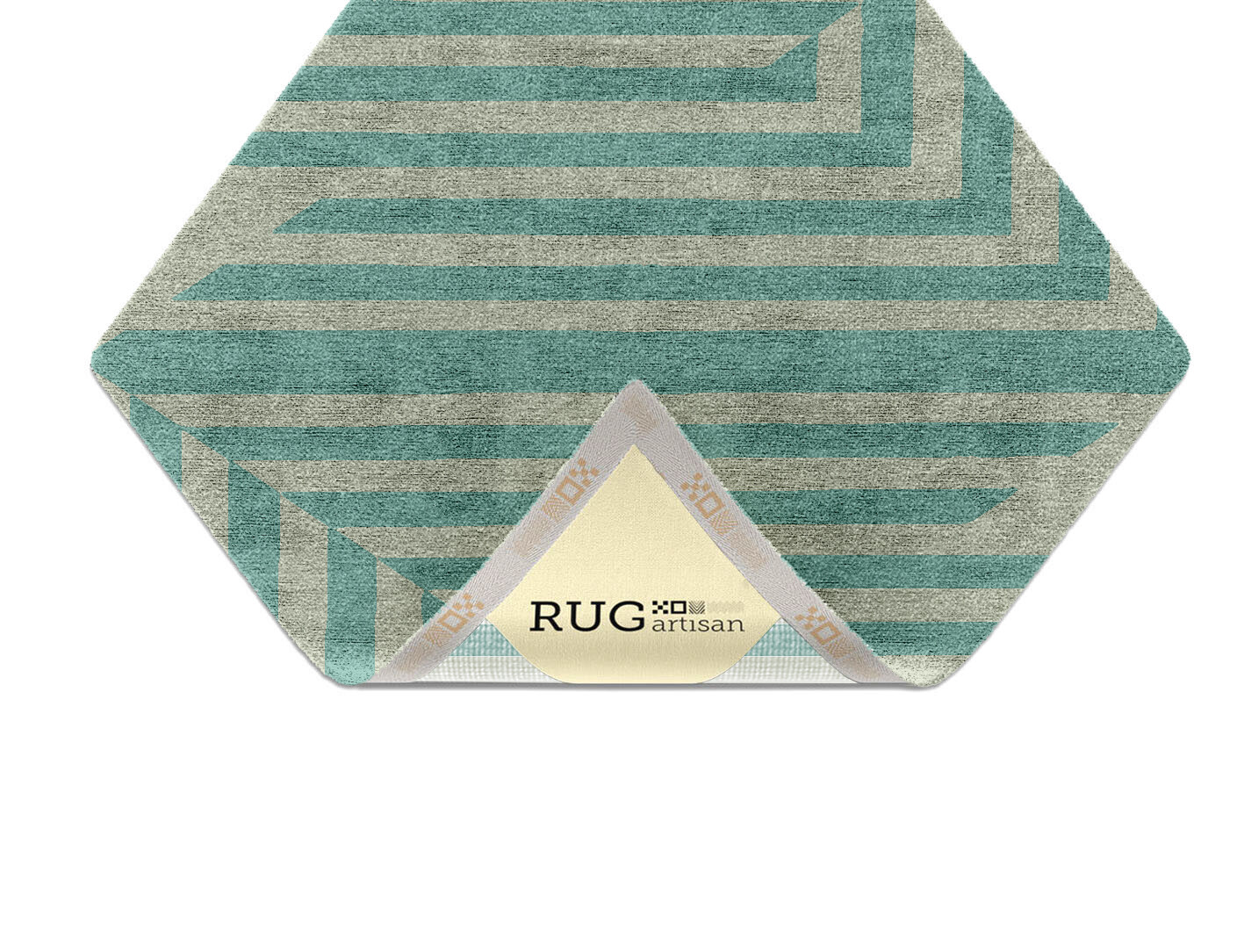 Mark Geometric Diamond Hand Knotted Bamboo Silk Custom Rug by Rug Artisan
