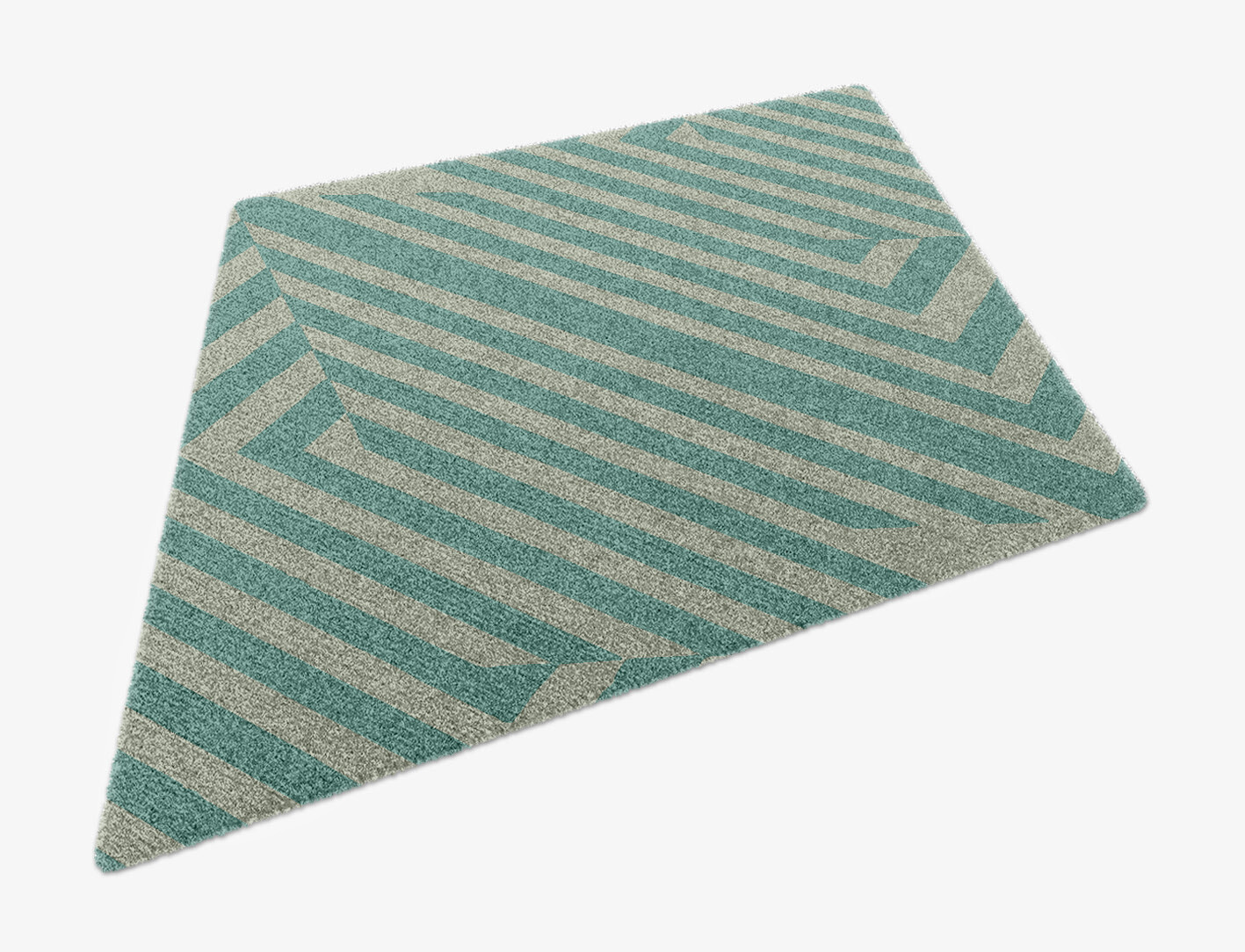 Mark Geometric Diamond Hand Knotted Tibetan Wool Custom Rug by Rug Artisan