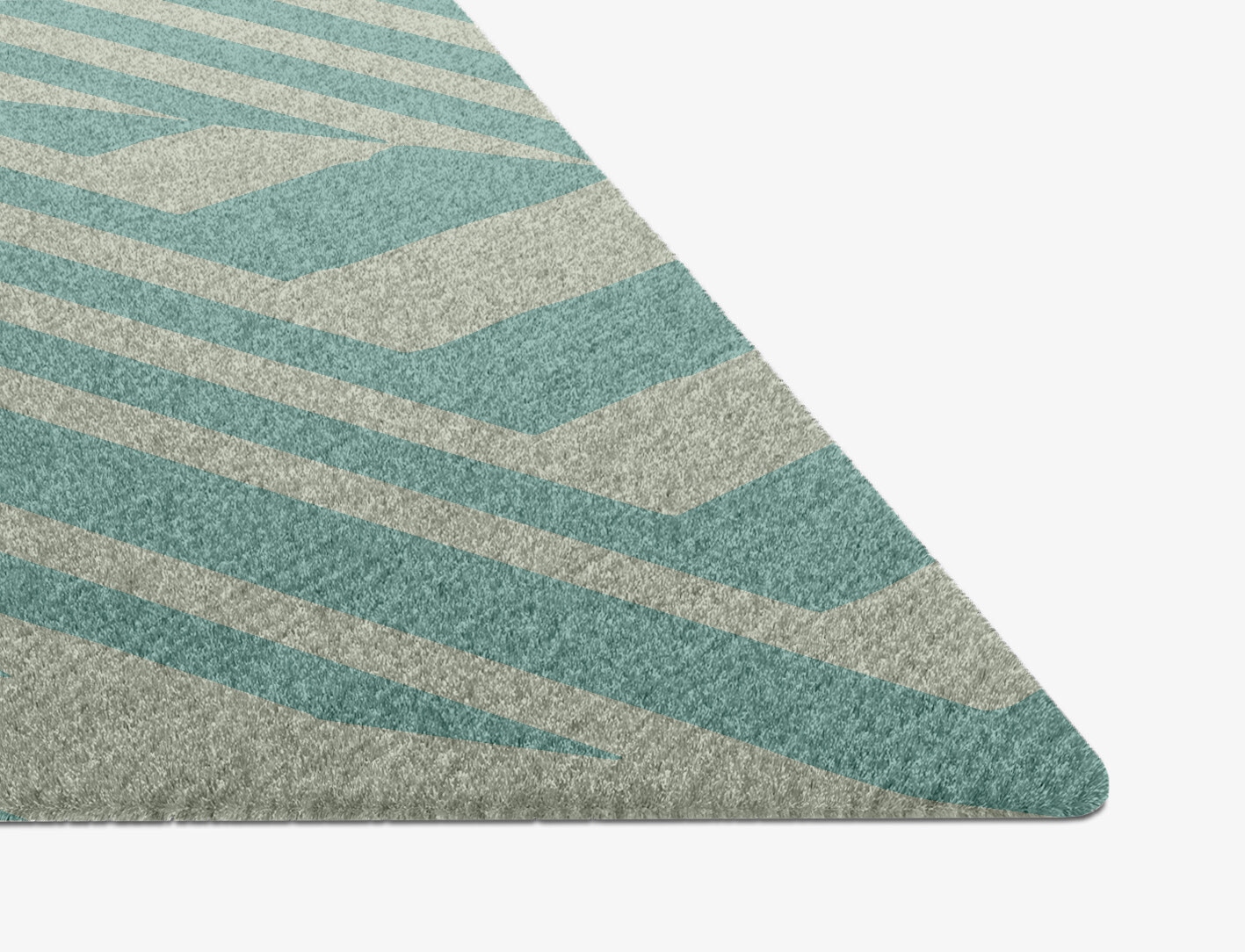 Mark Geometric Diamond Hand Knotted Tibetan Wool Custom Rug by Rug Artisan