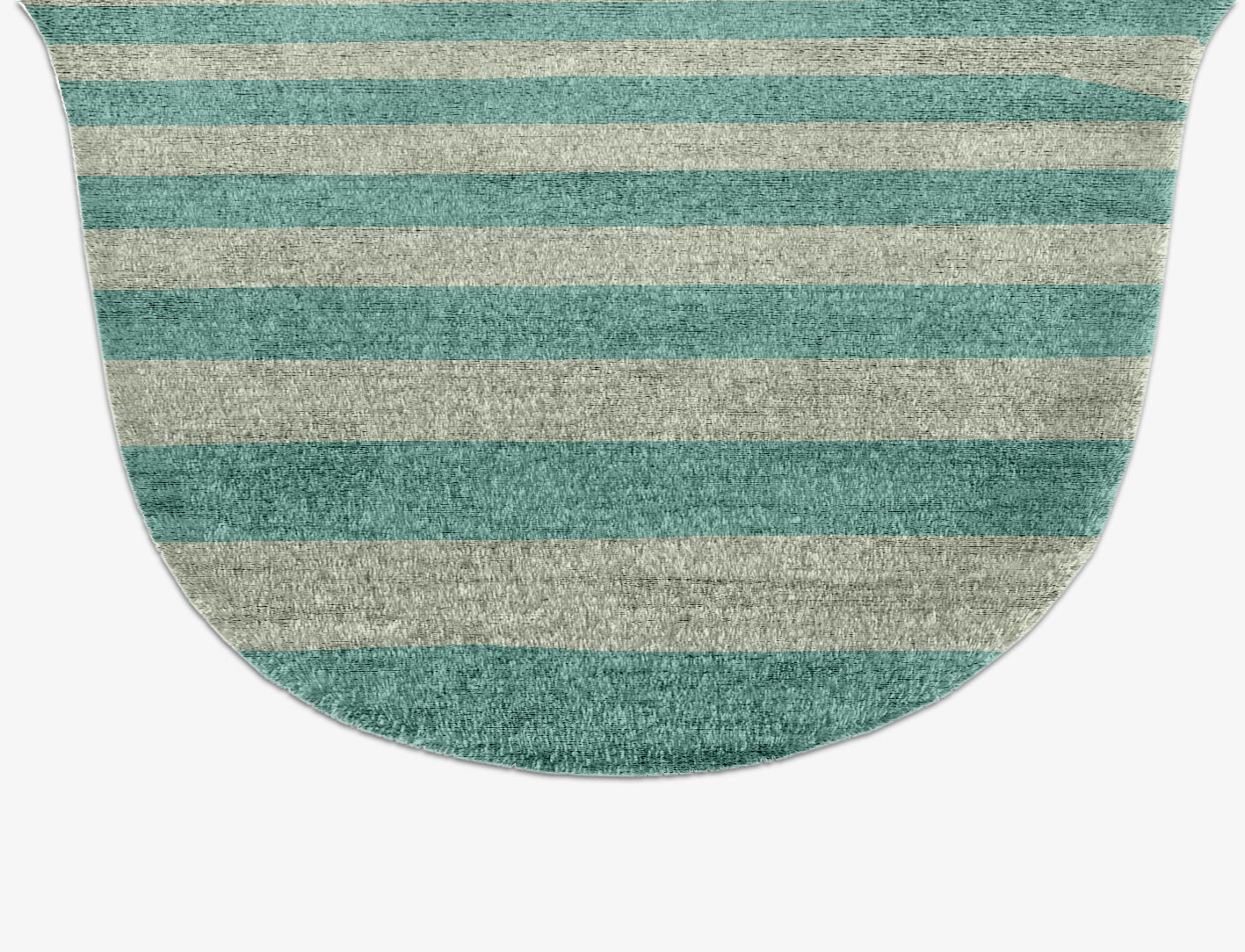 Mark Geometric Drop Hand Knotted Bamboo Silk Custom Rug by Rug Artisan