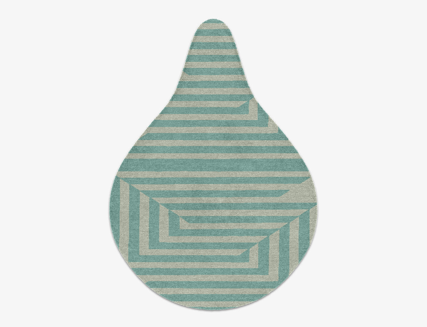 Mark Geometric Drop Hand Knotted Tibetan Wool Custom Rug by Rug Artisan