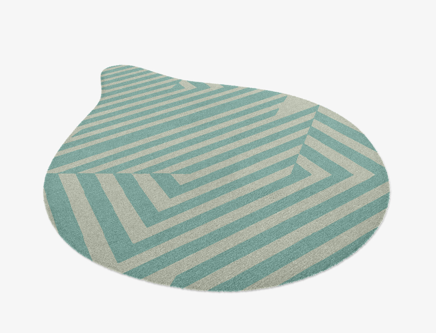 Mark Geometric Drop Hand Knotted Tibetan Wool Custom Rug by Rug Artisan