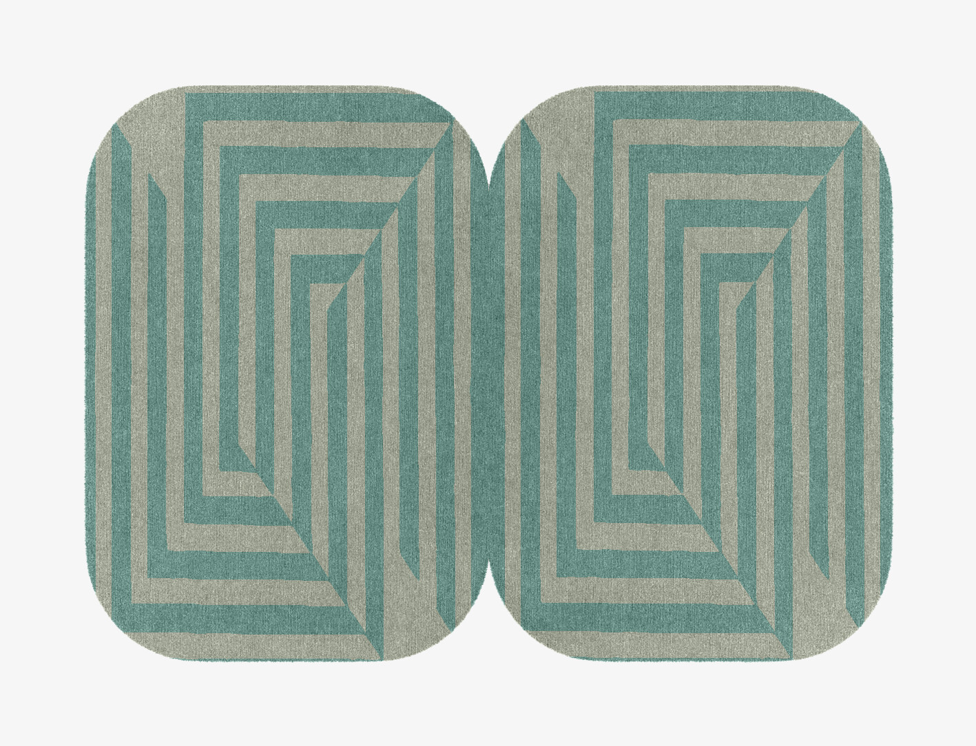 Mark Geometric Eight Hand Knotted Tibetan Wool Custom Rug by Rug Artisan