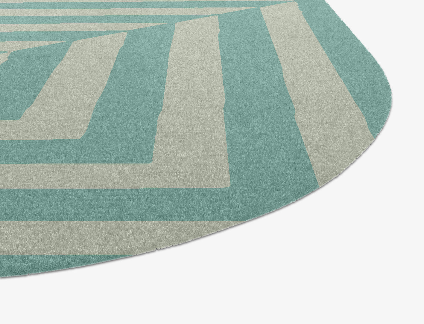 Mark Geometric Oblong Hand Knotted Tibetan Wool Custom Rug by Rug Artisan
