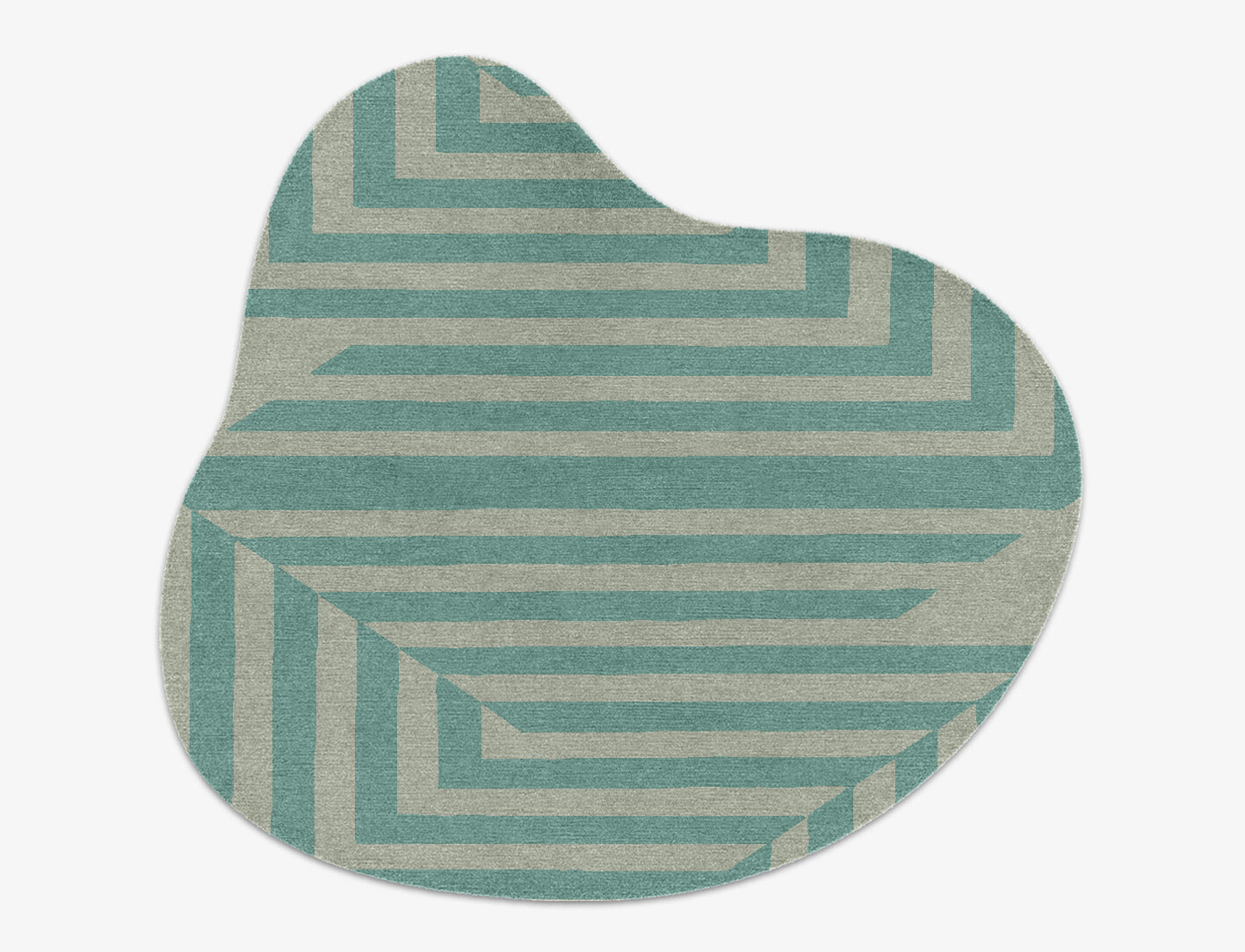 Mark Geometric Splash Hand Knotted Tibetan Wool Custom Rug by Rug Artisan