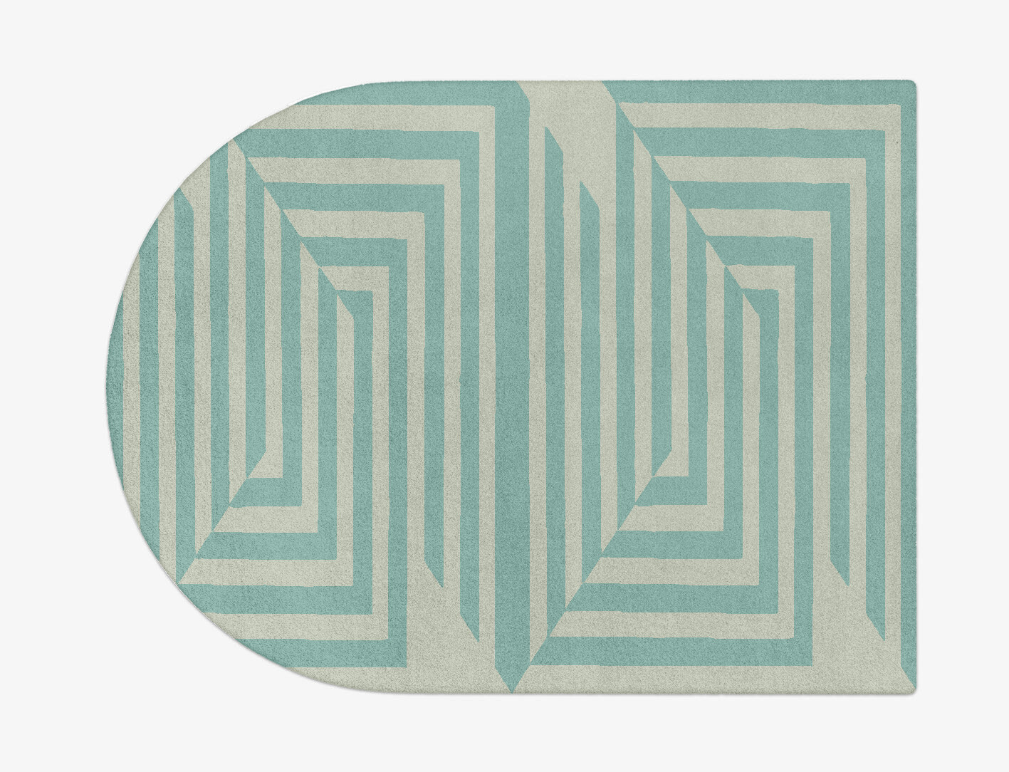 Mark Geometric Arch Hand Tufted Pure Wool Custom Rug by Rug Artisan