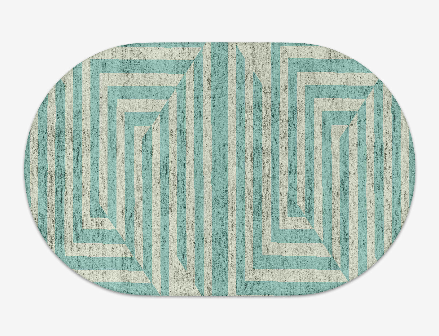 Mark Geometric Capsule Hand Tufted Bamboo Silk Custom Rug by Rug Artisan