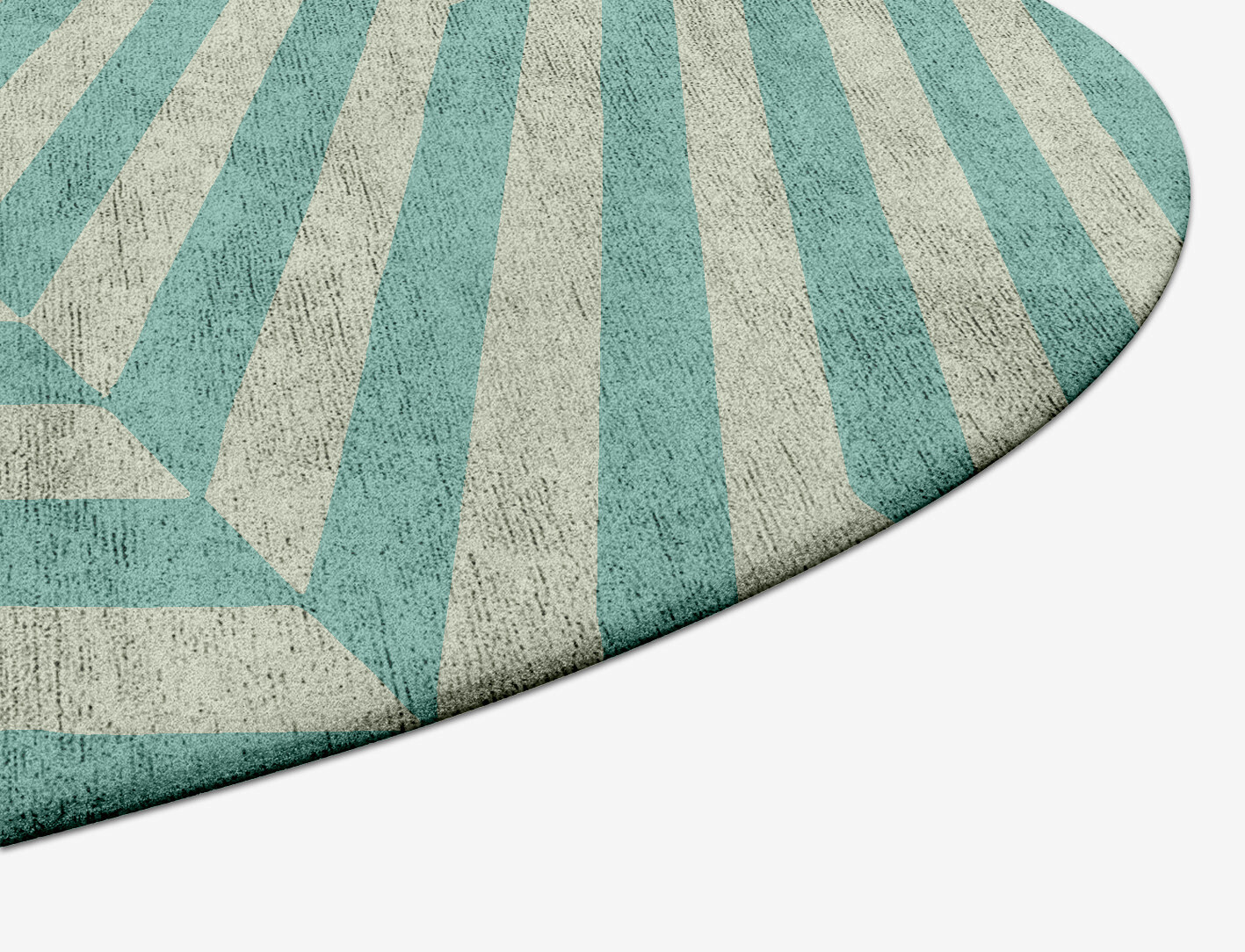 Mark Geometric Capsule Hand Tufted Bamboo Silk Custom Rug by Rug Artisan