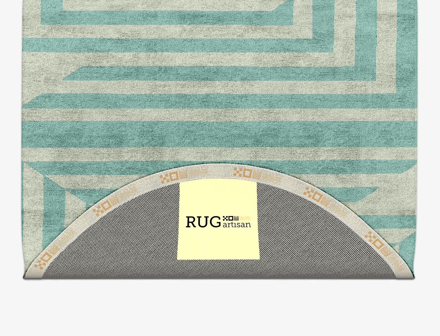 Mark Geometric Capsule Hand Tufted Bamboo Silk Custom Rug by Rug Artisan