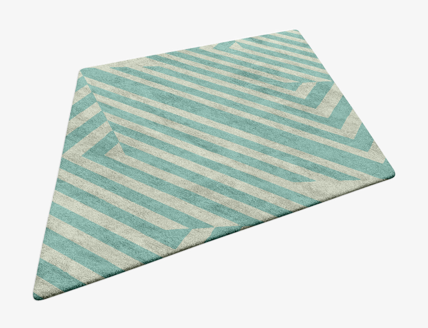Mark Geometric Diamond Hand Tufted Bamboo Silk Custom Rug by Rug Artisan