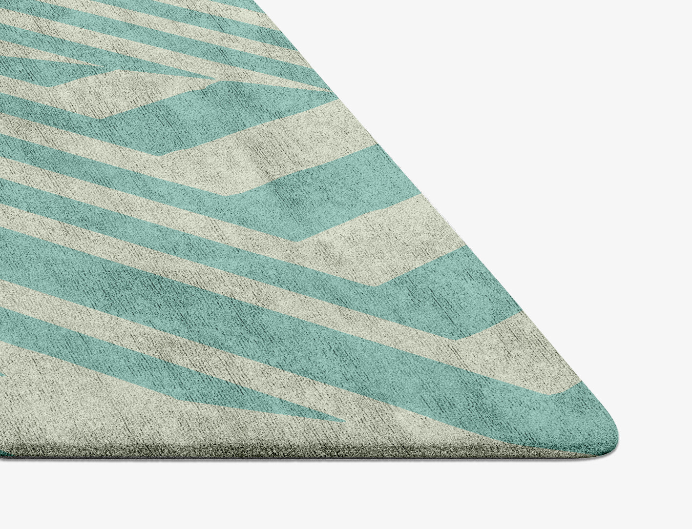 Mark Geometric Diamond Hand Tufted Bamboo Silk Custom Rug by Rug Artisan