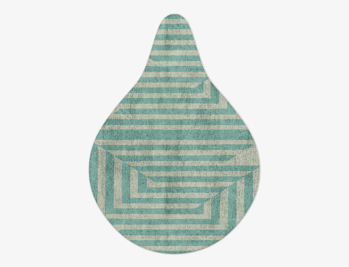 Mark Geometric Drop Hand Tufted Bamboo Silk Custom Rug by Rug Artisan