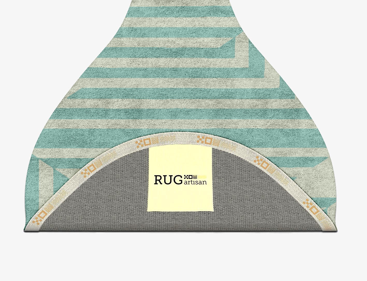Mark Geometric Drop Hand Tufted Bamboo Silk Custom Rug by Rug Artisan