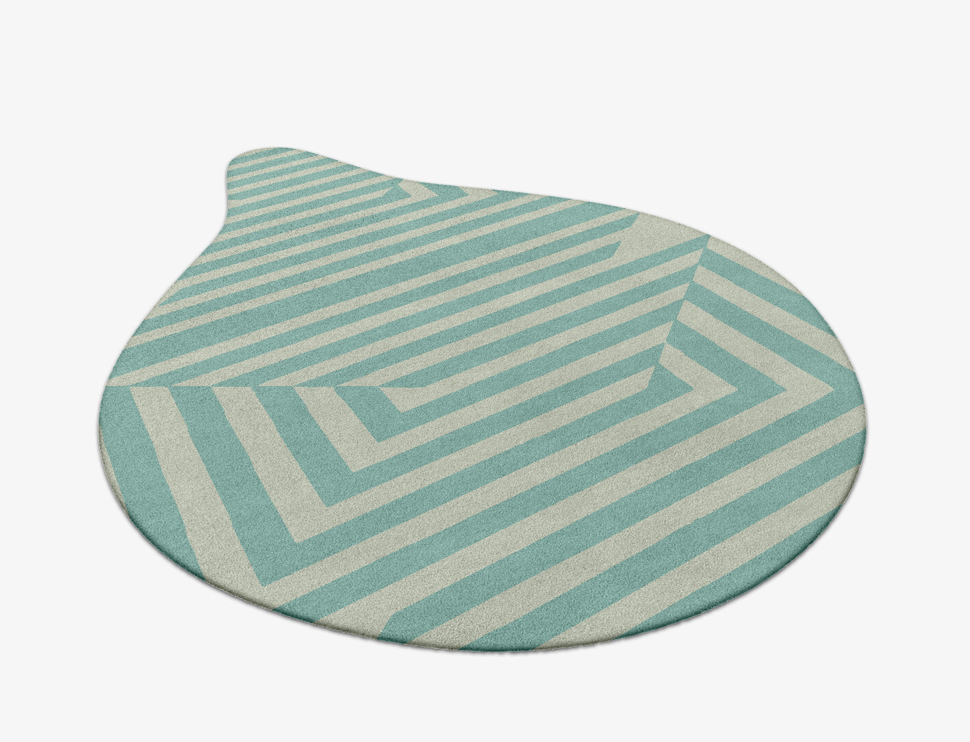 Mark Geometric Drop Hand Tufted Pure Wool Custom Rug by Rug Artisan