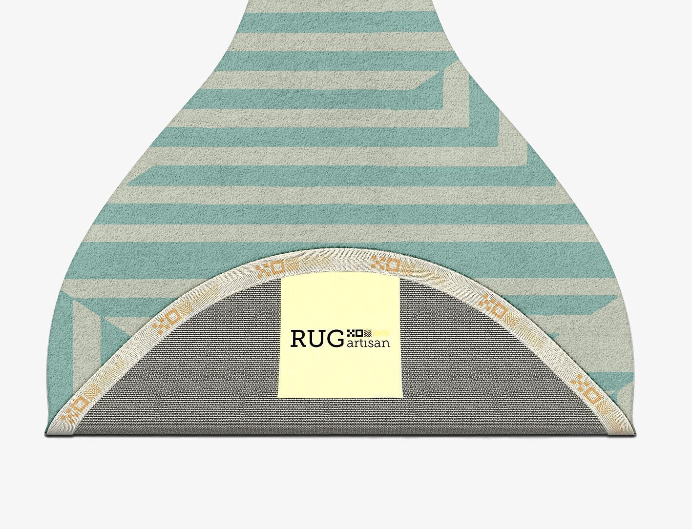 Mark Geometric Drop Hand Tufted Pure Wool Custom Rug by Rug Artisan