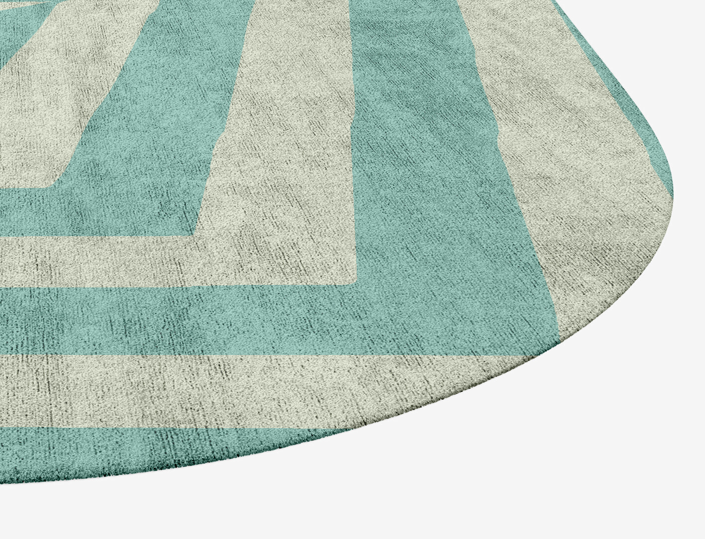Mark Geometric Eight Hand Tufted Bamboo Silk Custom Rug by Rug Artisan