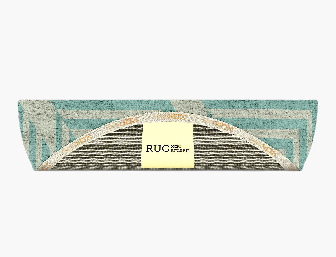 Mark Geometric Halfmoon Hand Tufted Bamboo Silk Custom Rug by Rug Artisan