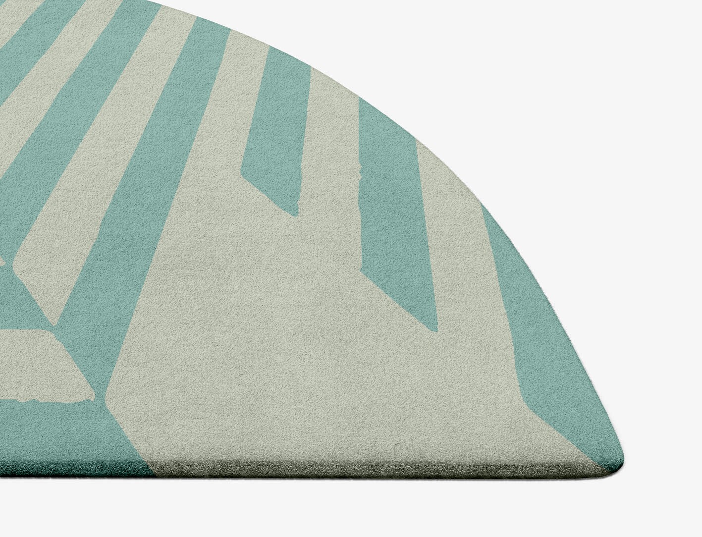 Mark Geometric Halfmoon Hand Tufted Pure Wool Custom Rug by Rug Artisan