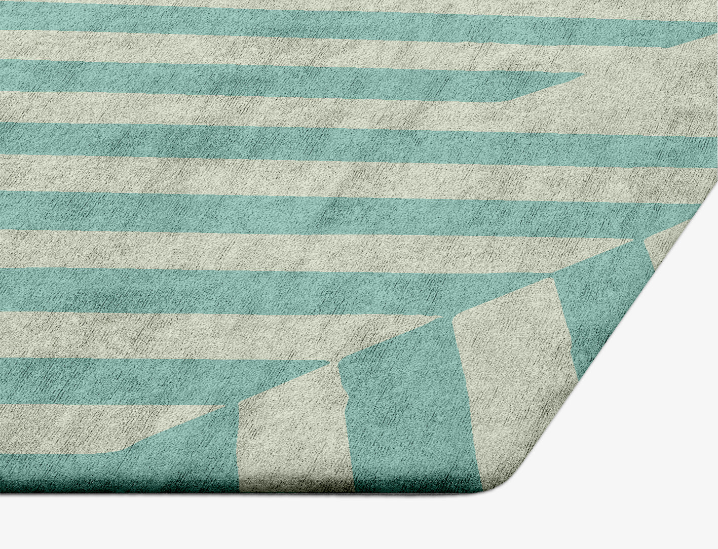 Mark Geometric Hexagon Hand Tufted Bamboo Silk Custom Rug by Rug Artisan