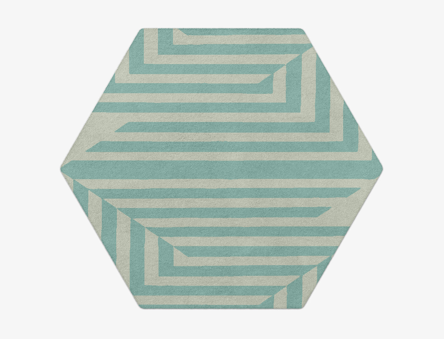 Mark Geometric Hexagon Hand Tufted Pure Wool Custom Rug by Rug Artisan