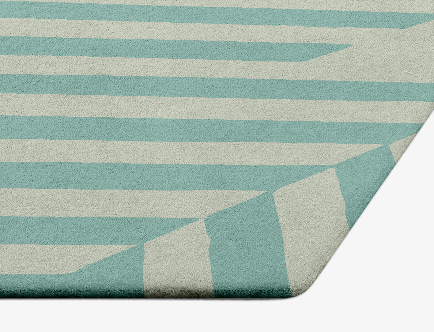 Mark Geometric Hexagon Hand Tufted Pure Wool Custom Rug by Rug Artisan