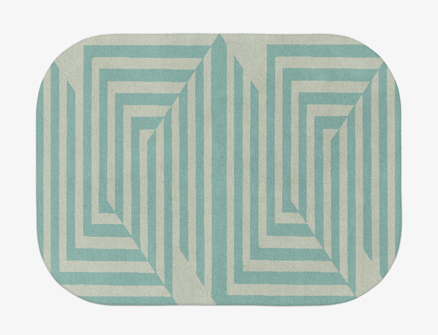Mark Geometric Oblong Hand Tufted Pure Wool Custom Rug by Rug Artisan