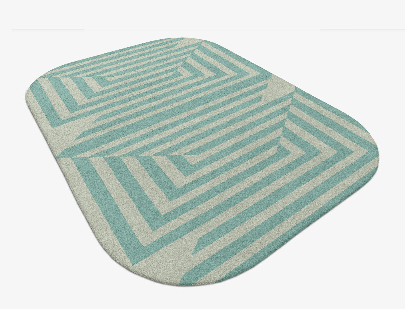 Mark Geometric Oblong Hand Tufted Pure Wool Custom Rug by Rug Artisan