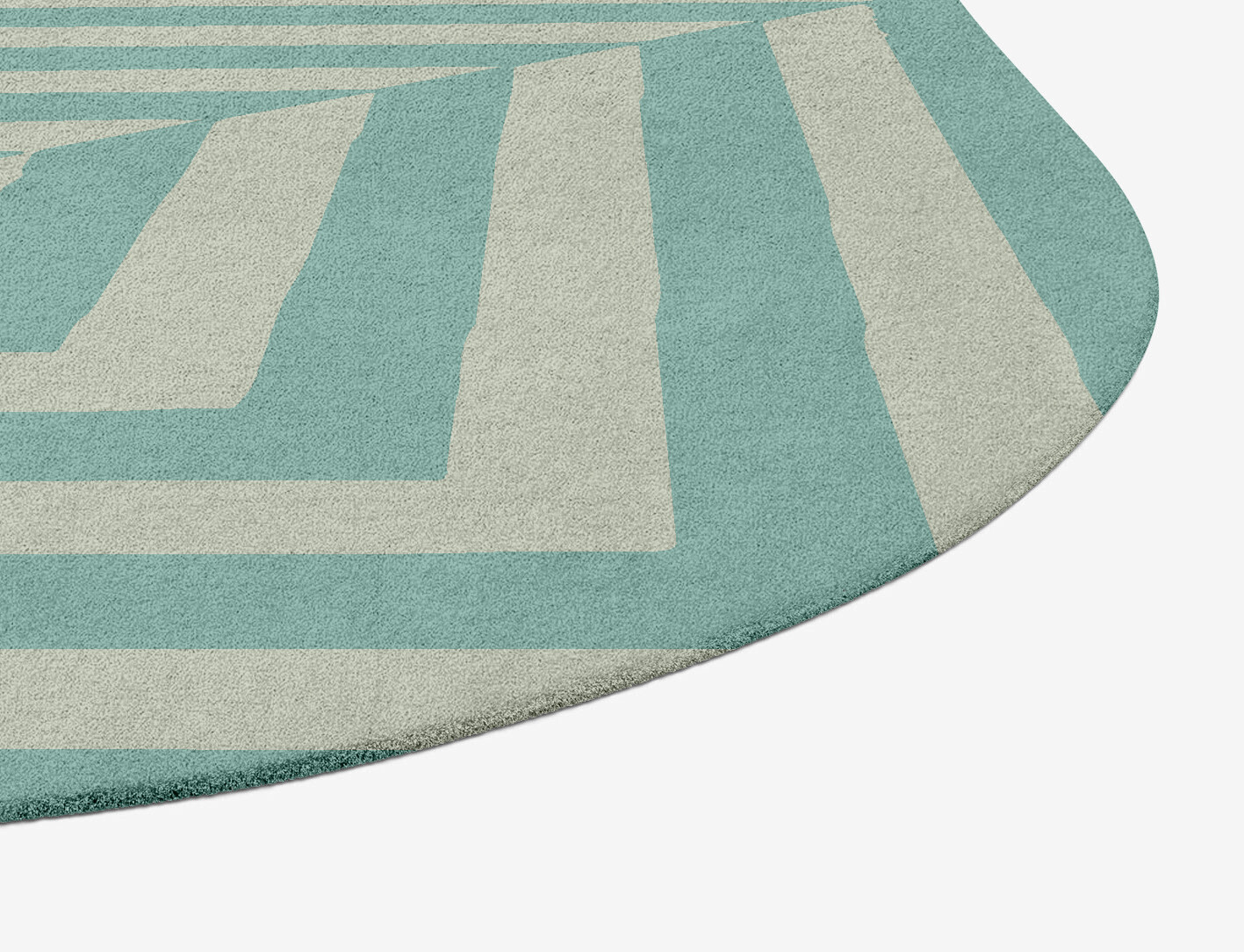 Mark Geometric Oblong Hand Tufted Pure Wool Custom Rug by Rug Artisan