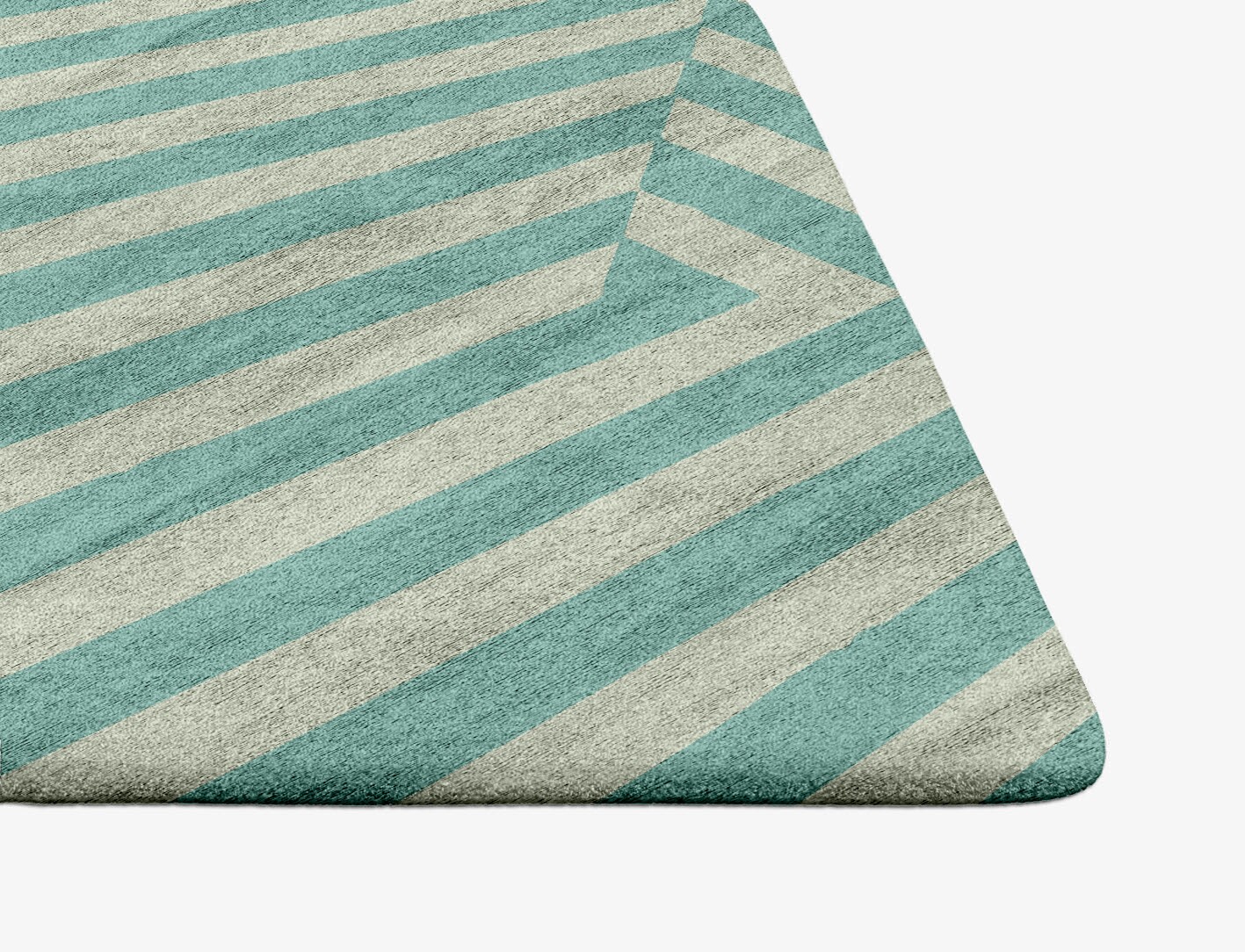 Mark Geometric Ogee Hand Tufted Bamboo Silk Custom Rug by Rug Artisan