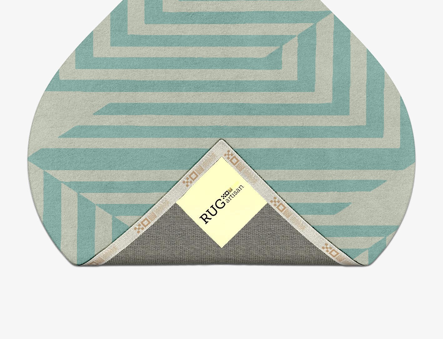 Mark Geometric Ogee Hand Tufted Pure Wool Custom Rug by Rug Artisan