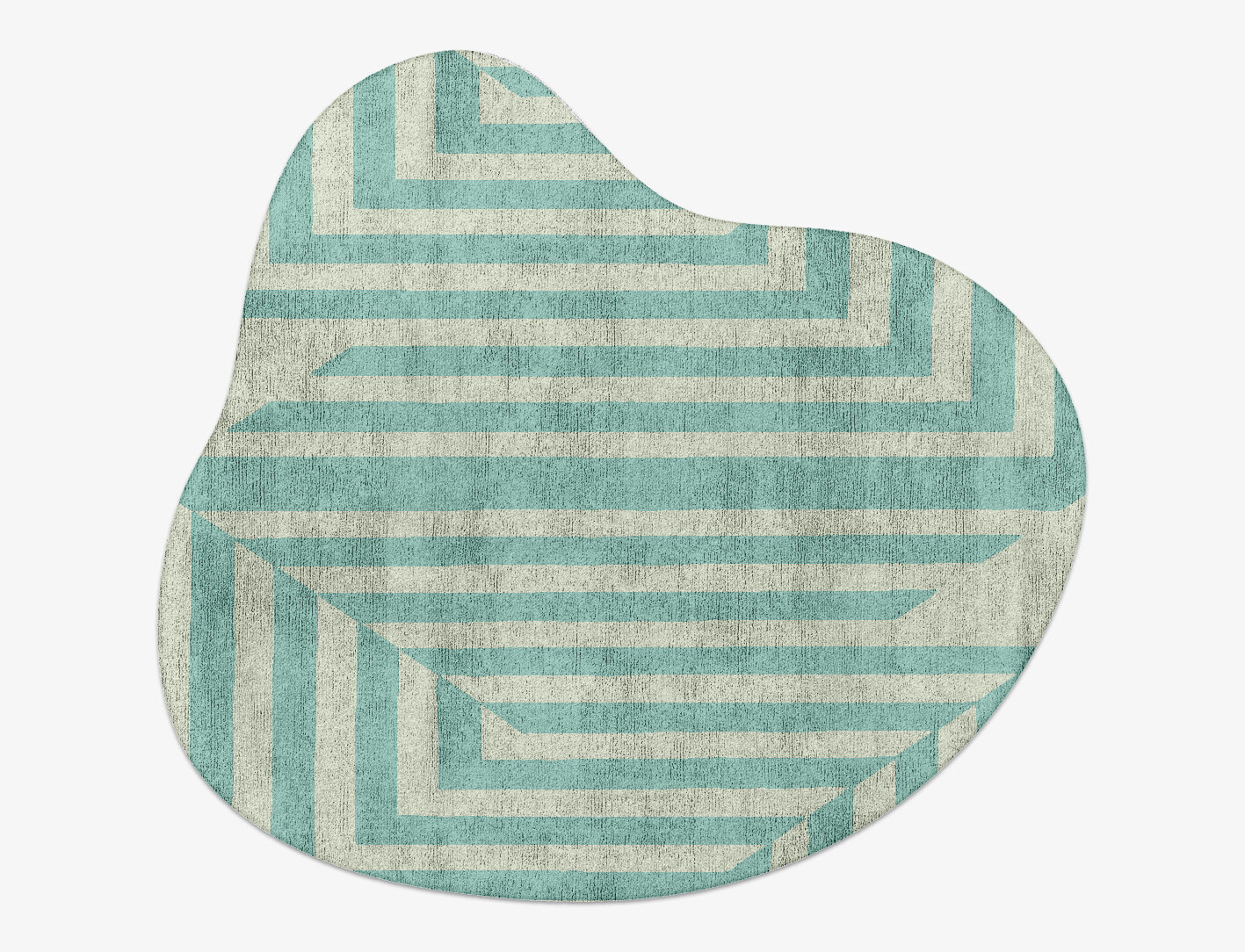 Mark Geometric Splash Hand Tufted Bamboo Silk Custom Rug by Rug Artisan