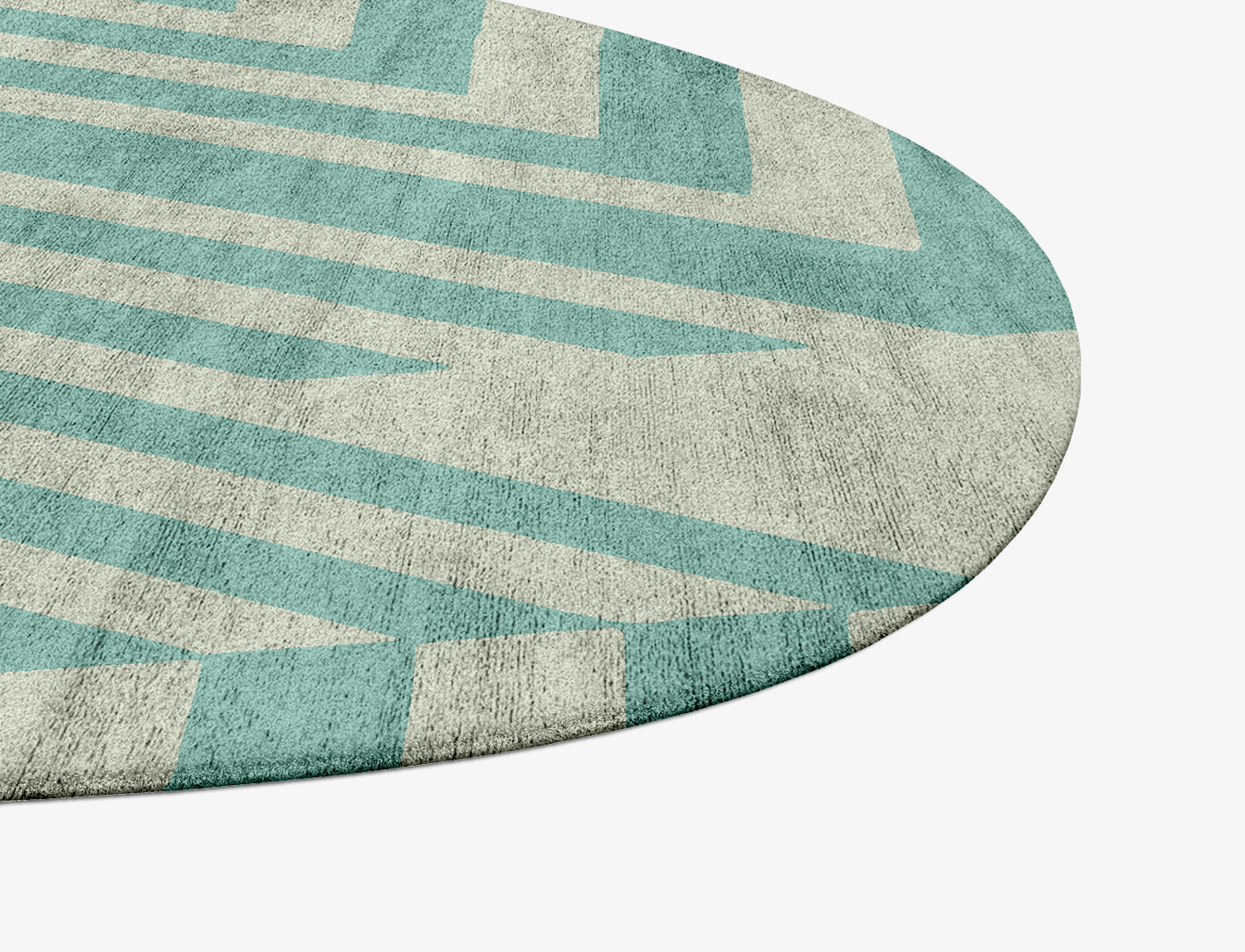 Mark Geometric Splash Hand Tufted Bamboo Silk Custom Rug by Rug Artisan