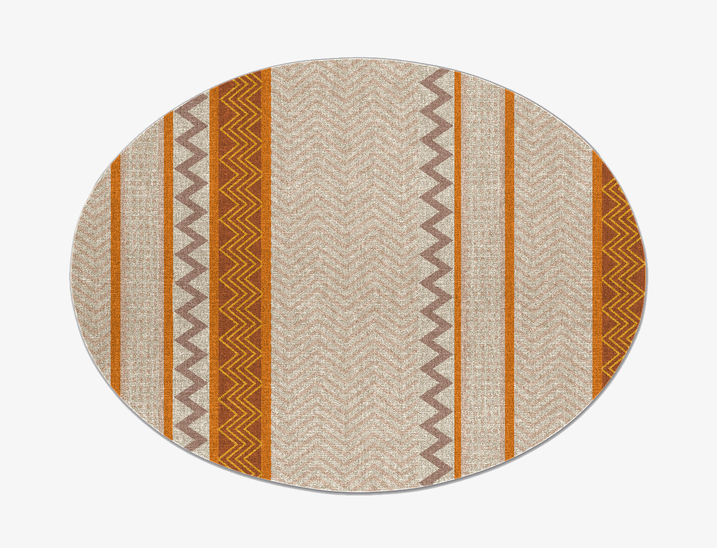 Marmalade Flatweaves Oval Flatweave New Zealand Wool Custom Rug by Rug Artisan