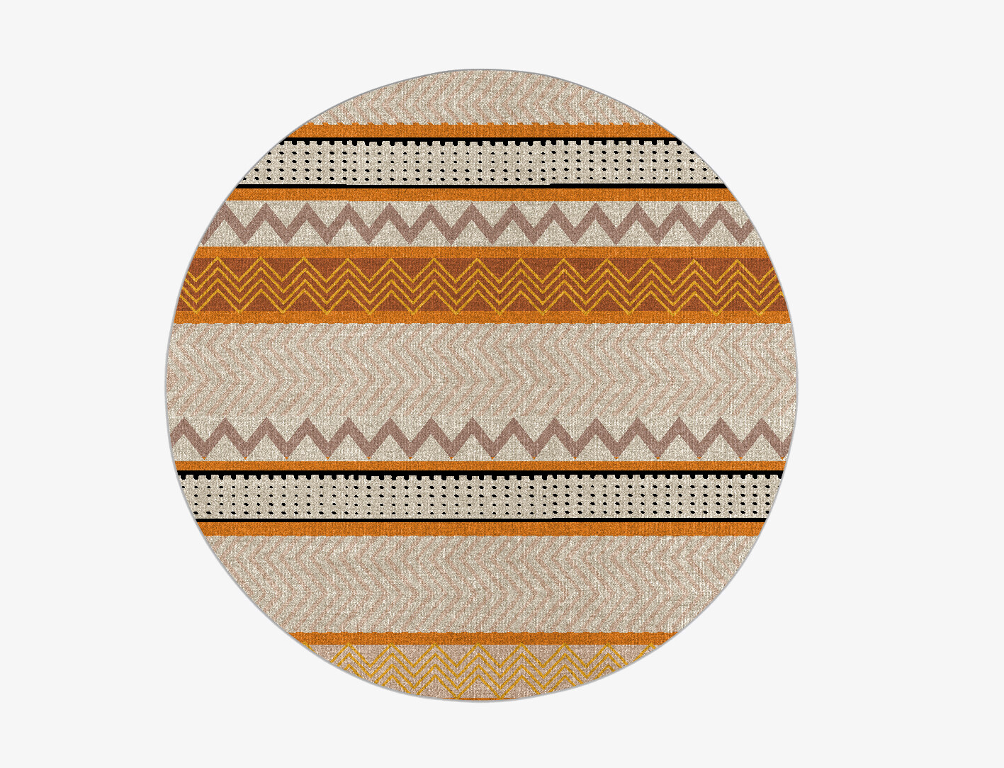 Marmalade Flatweaves Round Flatweave New Zealand Wool Custom Rug by Rug Artisan