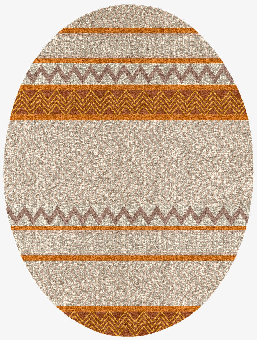 Marmalade Flatweaves Oval Outdoor Recycled Yarn Custom Rug by Rug Artisan