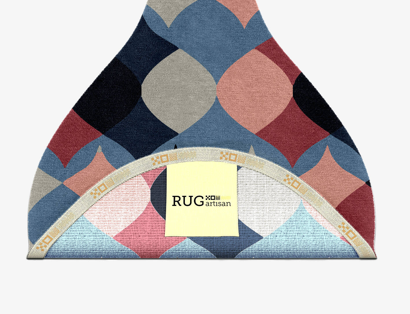 Marquise Modern Geometrics Drop Hand Knotted Tibetan Wool Custom Rug by Rug Artisan