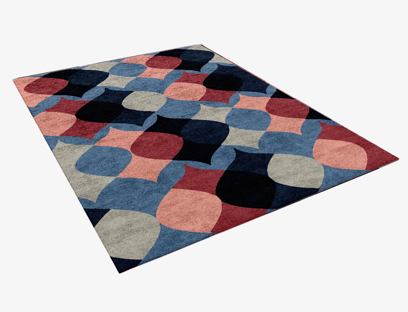 Marquise Geometric Rectangle Hand Knotted Bamboo Silk Custom Rug by Rug Artisan