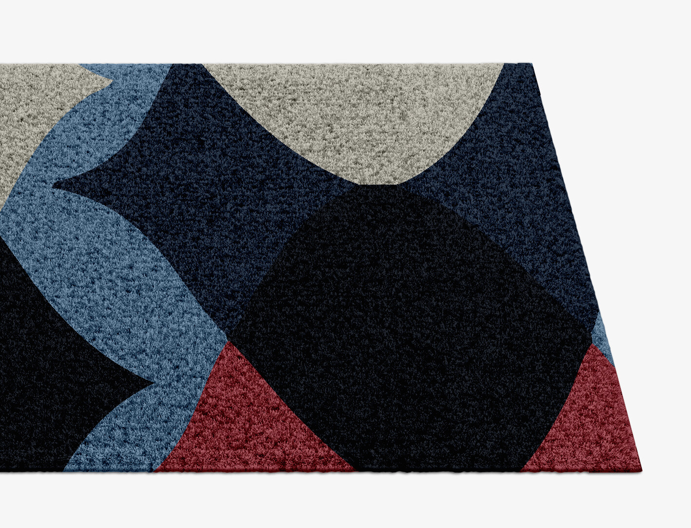 Marquise Geometric Runner Hand Knotted Tibetan Wool Custom Rug by Rug Artisan