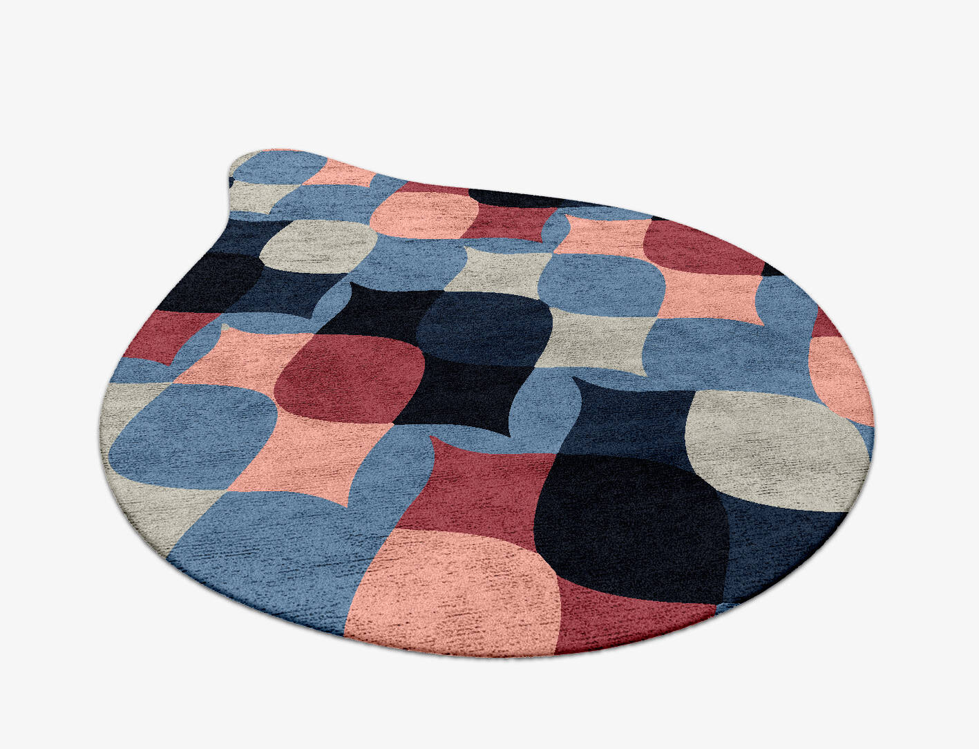 Marquise Modern Geometrics Drop Hand Tufted Bamboo Silk Custom Rug by Rug Artisan