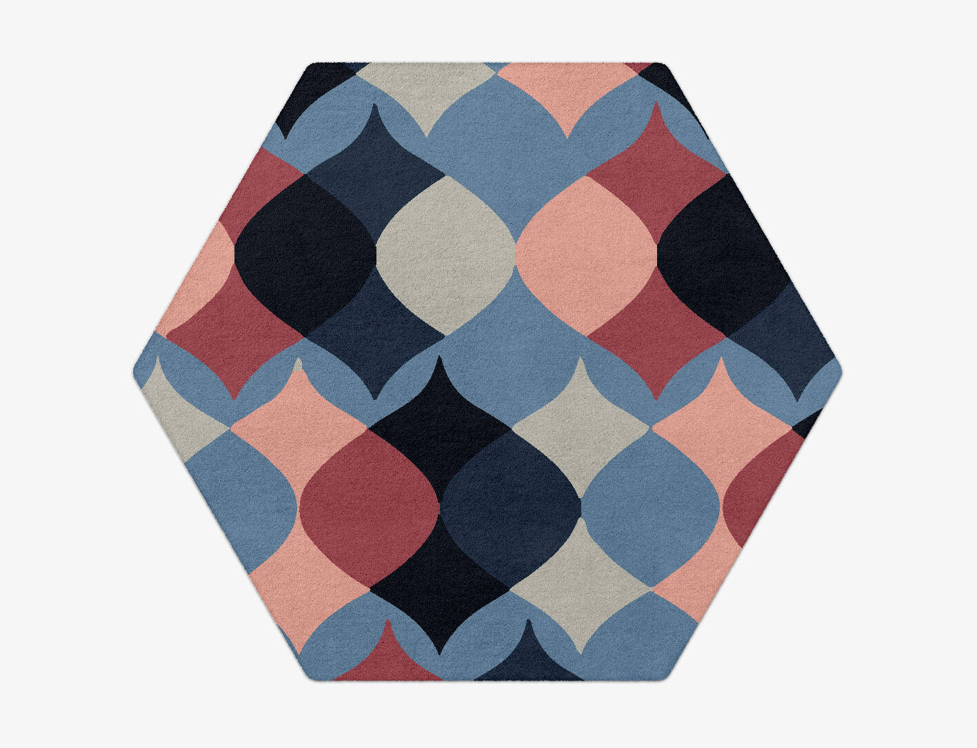 Marquise Modern Geometrics Hexagon Hand Tufted Pure Wool Custom Rug by Rug Artisan