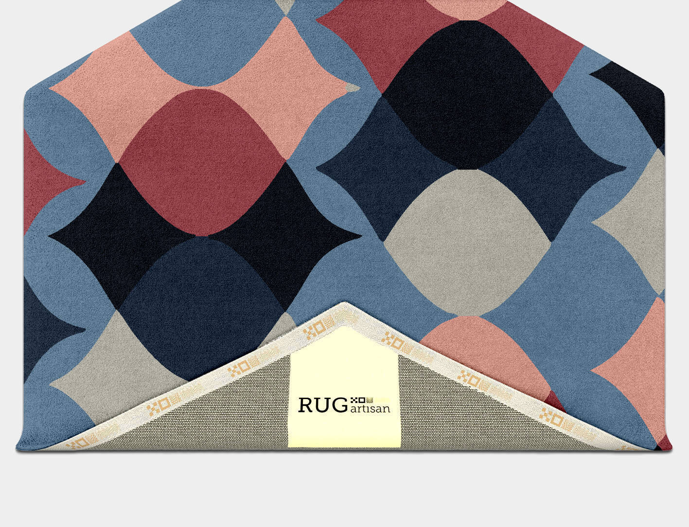 Marquise Modern Geometrics Hexagon Hand Tufted Pure Wool Custom Rug by Rug Artisan