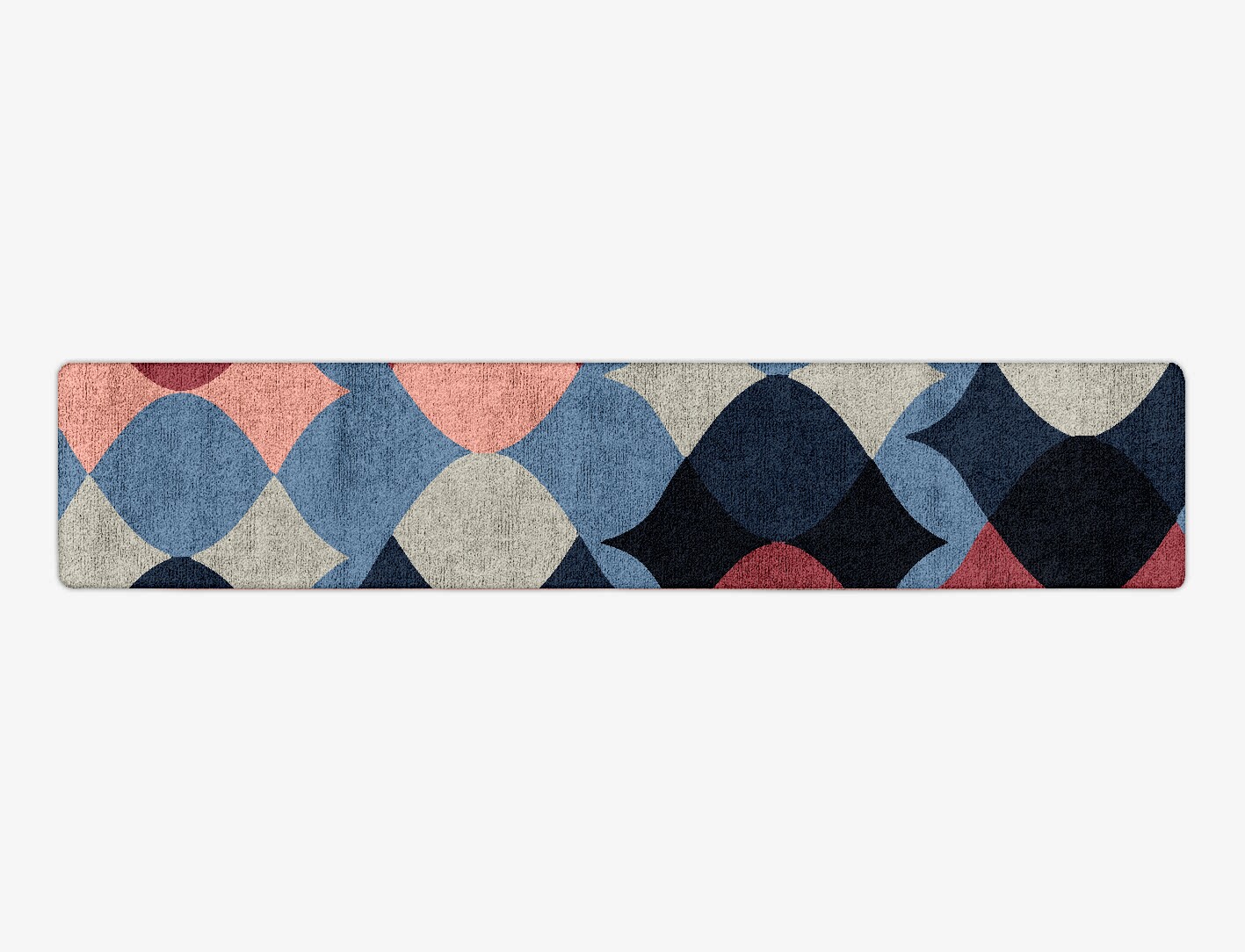 Marquise Geometric Runner Hand Tufted Bamboo Silk Custom Rug by Rug Artisan