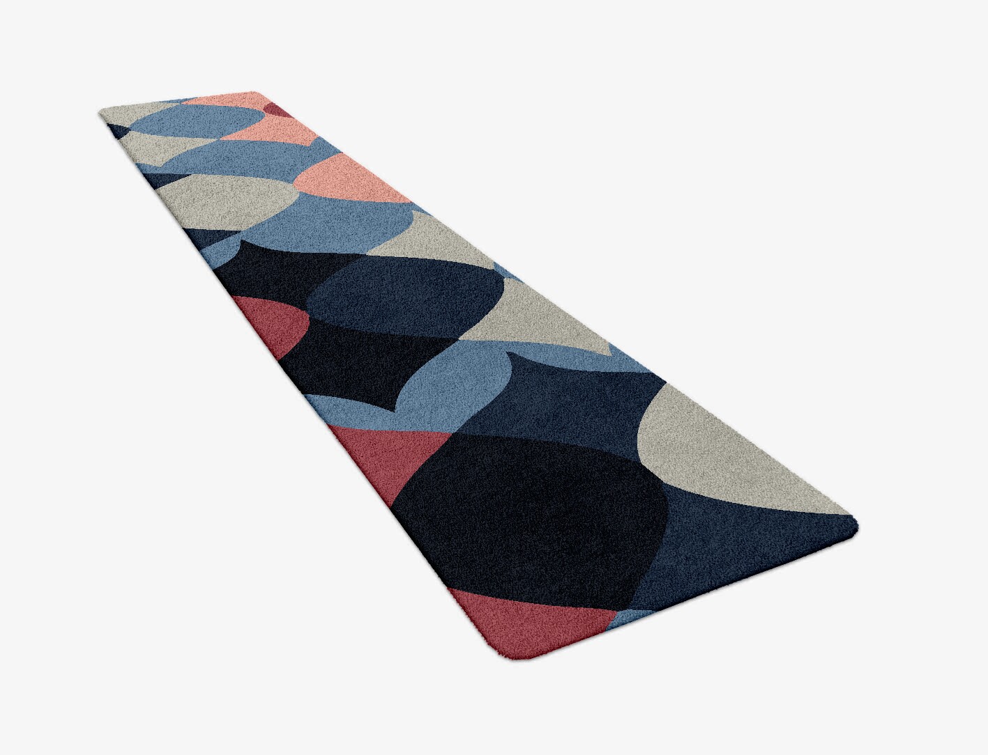 Marquise Geometric Runner Hand Tufted Pure Wool Custom Rug by Rug Artisan