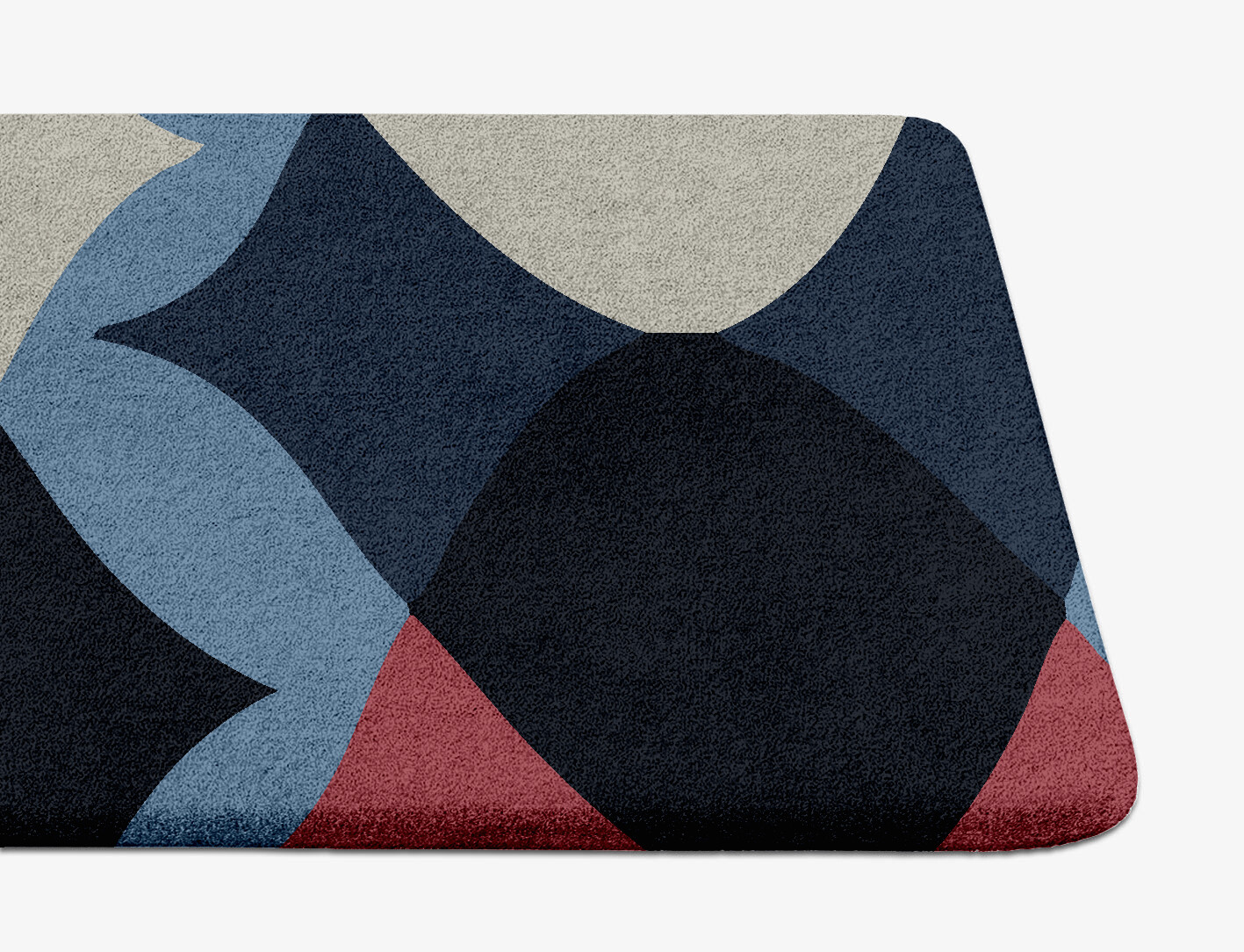 Marquise Geometric Runner Hand Tufted Pure Wool Custom Rug by Rug Artisan