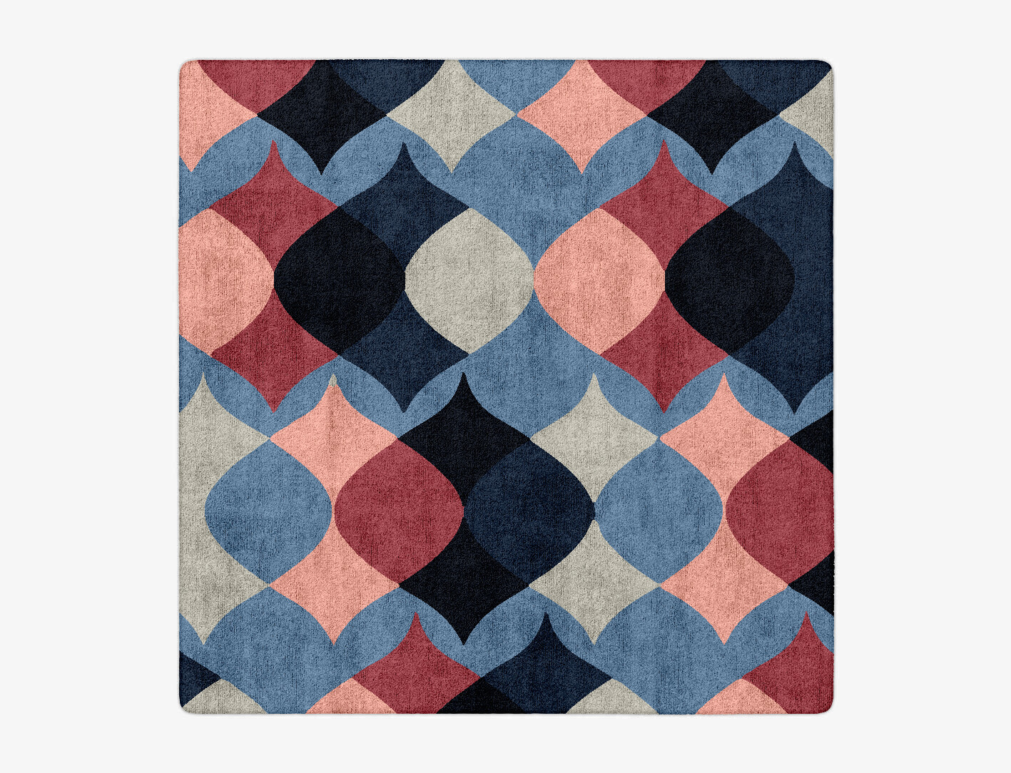 Marquise Geometric Square Hand Tufted Bamboo Silk Custom Rug by Rug Artisan