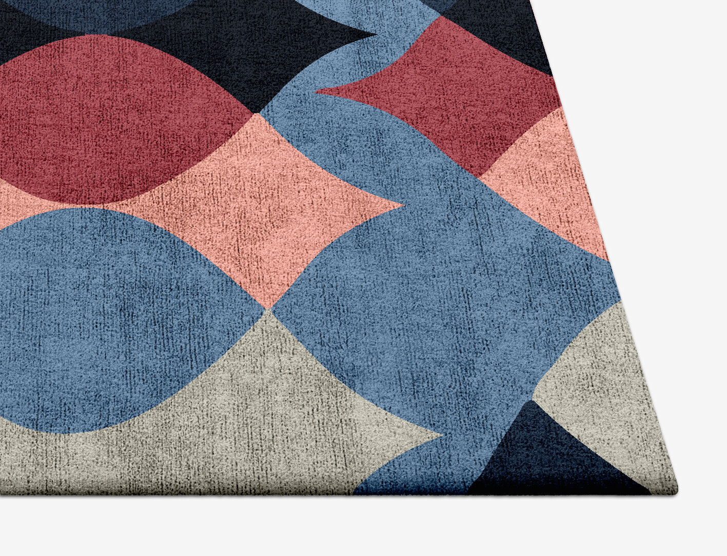 Marquise Geometric Square Hand Tufted Bamboo Silk Custom Rug by Rug Artisan