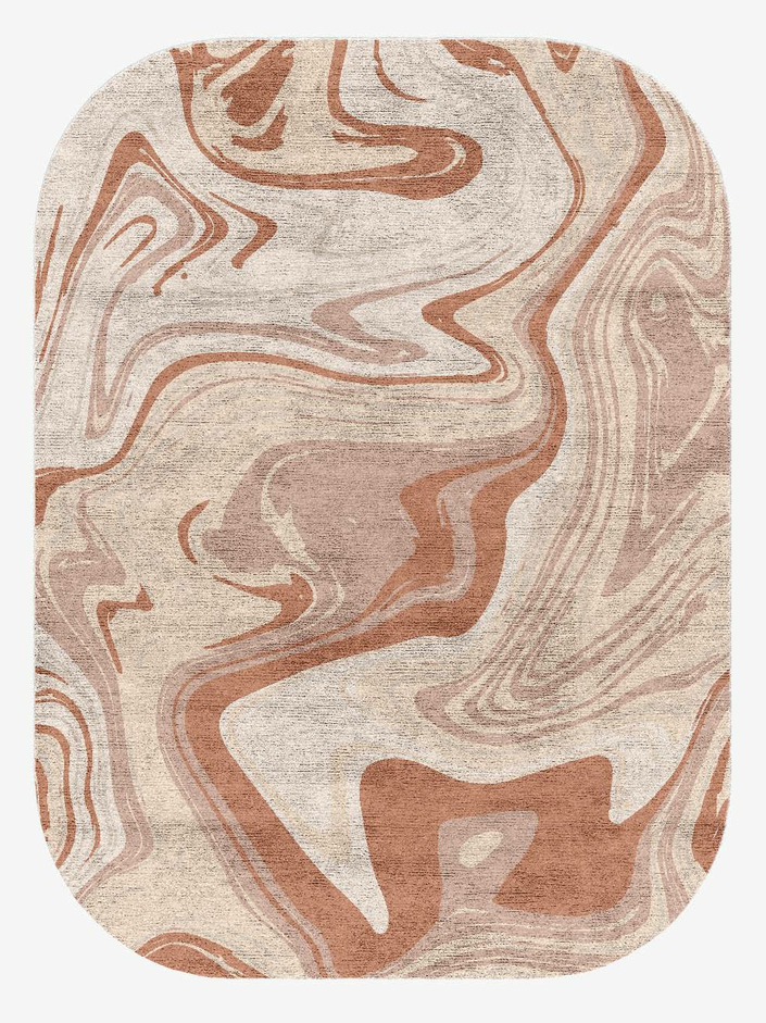 Marshland Surface Art Oblong Hand Knotted Bamboo Silk Custom Rug by Rug Artisan