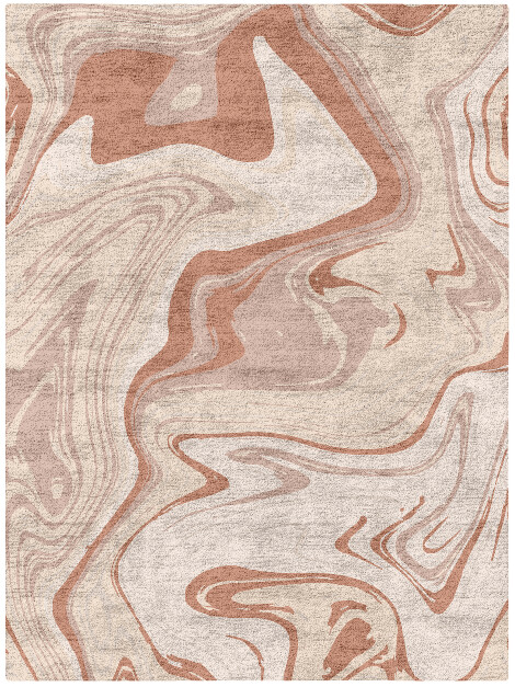 Marshland Surface Art Rectangle Hand Tufted Bamboo Silk Custom Rug by Rug Artisan