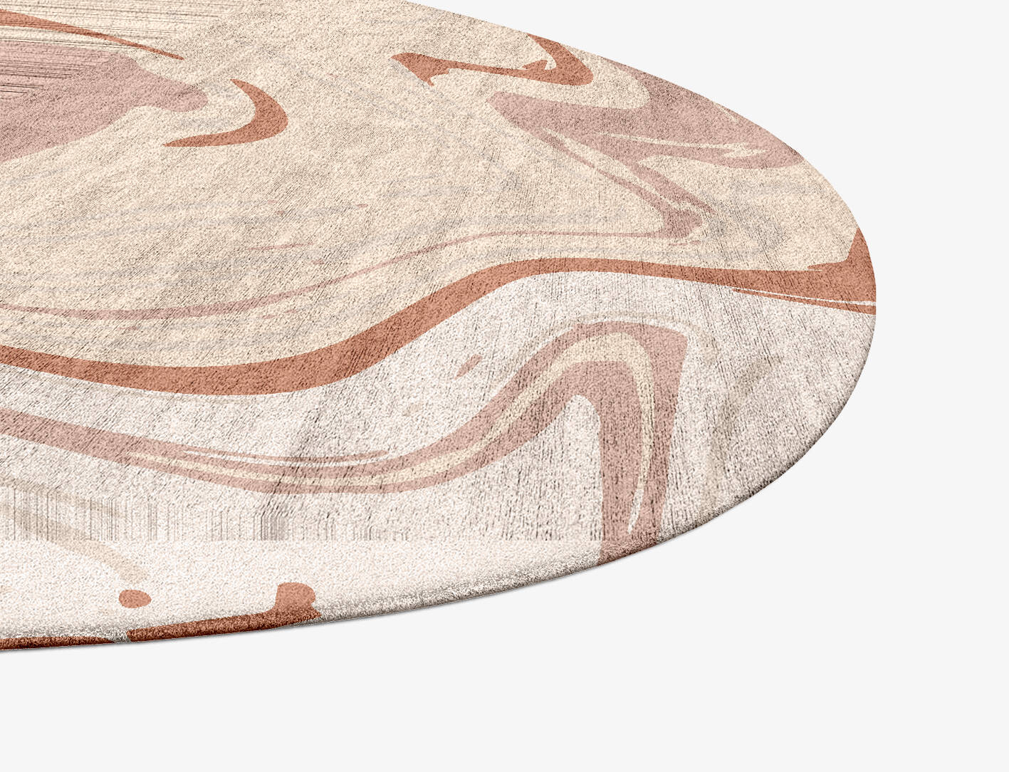 Marshland Surface Art Splash Hand Tufted Bamboo Silk Custom Rug by Rug Artisan